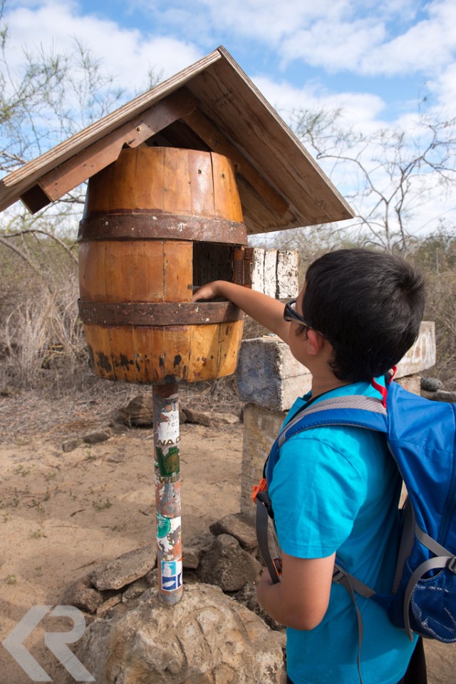 The barrel at Post Office Bay