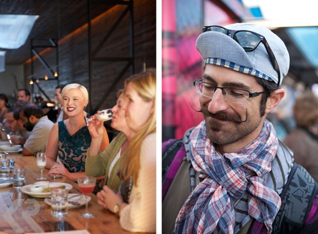 Diptych of people photos from San Francisco